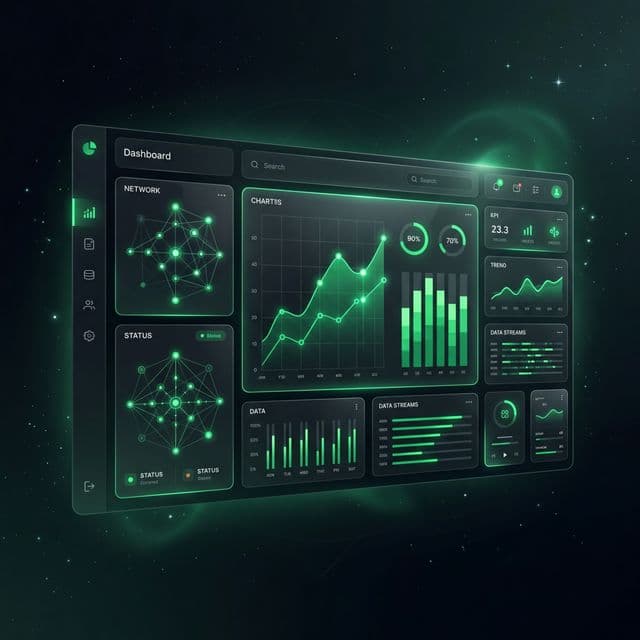 Futuristic UI Dashboard